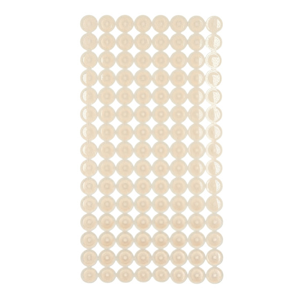 Mata łazienkowa antypoślizgowa plastikowa beżowa do wanny 69x36 cm 1032243