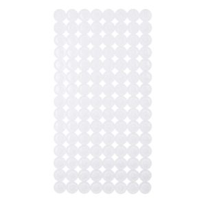 Mata łazienkowa antypoślizgowa plastikowa biała do wanny 68×36 cm 1032252 Mata łazienkowa antypoślizgowa plastikowa biała do wanny 68×36 cm 1032252