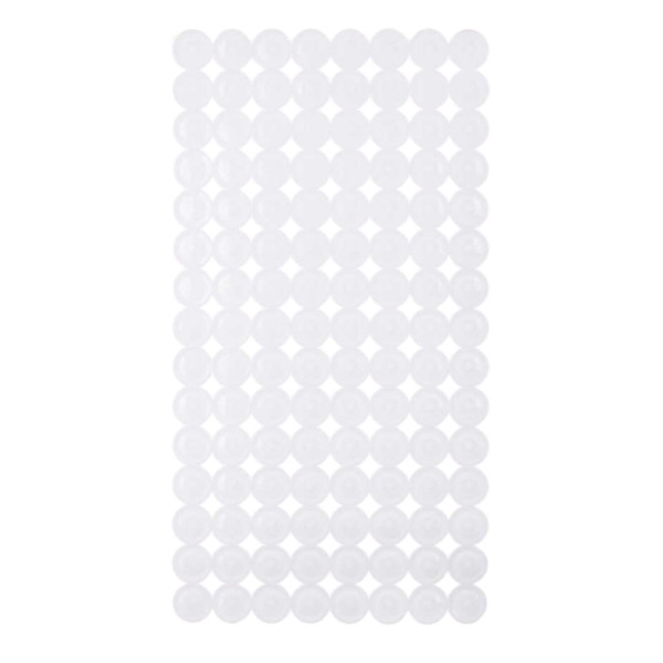 Mata łazienkowa antypoślizgowa plastikowa biała do wanny 68x36 cm 1032252