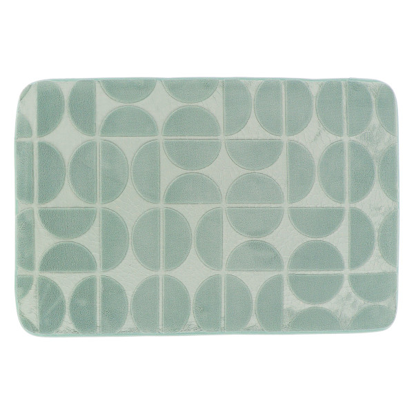 Mata łazienkowa Roy 50x80 cm zielona z mikrofibry 1032248