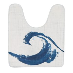 Mata Łazienkowa wcinka WC 45×50 cm Anti-Poślizgowa Kremowo-Niebieska 668990 Mata Łazienkowa wcinka WC 45×50 cm Anti-Poślizgowa Kremowo-Niebieska 668990