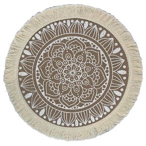 Mata na stół 38 cm beżowa 54047 Mata na stół 38 cm beżowa 54047