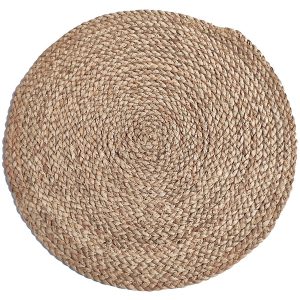 Mata na stół pleciona słoma kukurydziana 38 cm brązowa 132907