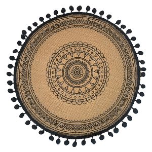 Mata na stół pompony 38 cm beżowa 54050