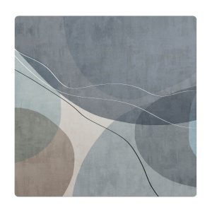 Mata ochronna pod krzesło – Abstrakcyjne fale – 100×100 cm – Podkładka 608544