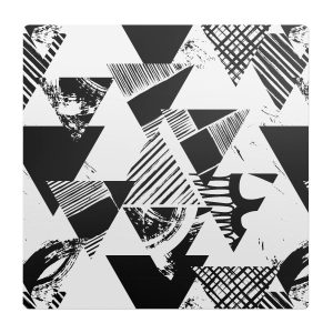 Mata ochronna pod krzesło – Abstrakcyjne trójkąty – 100×100 cm – Podkładka 608639 Mata ochronna pod krzesło – Abstrakcyjne trójkąty – 100×100 cm – Podkładka 608639