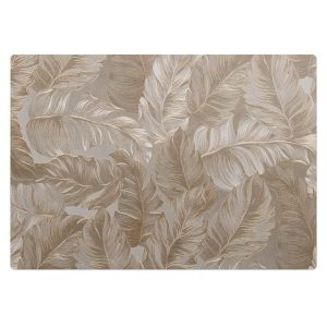 Mata ochronna pod krzesło – Beżowe liście – 100×70 cm – Podkładka 608589 Mata ochronna pod krzesło – Beżowe liście – 100×70 cm – Podkładka 608589