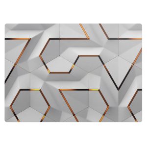 Mata ochronna pod krzesło – Geometryczne heksagony – 140×100 cm – Podkładka 608510 Mata ochronna pod krzesło – Geometryczne heksagony – 140×100 cm – Podkładka 608510