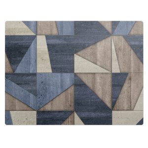 Mata ochronna pod krzesło – Geometryczne trójkąty – 120×90 cm – Podkładka 608629 Mata ochronna pod krzesło – Geometryczne trójkąty – 120×90 cm – Podkładka 608629