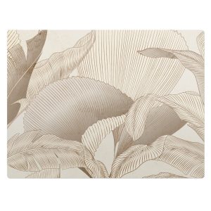 Mata ochronna pod krzesło – Liście boho – 120×90 cm – Podkładka 608623 Mata ochronna pod krzesło – Liście boho – 120×90 cm – Podkładka 608623