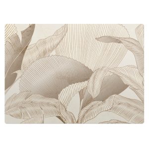 Mata ochronna pod krzesło – Liście boho – 140×100 cm – Podkładka 608549 Mata ochronna pod krzesło – Liście boho – 140×100 cm – Podkładka 608549