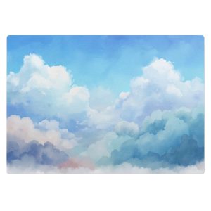 Mata ochronna pod krzesło – Malowane chmury – 100×70 cm – Podkładka 608568 Mata ochronna pod krzesło – Malowane chmury – 100×70 cm – Podkładka 608568