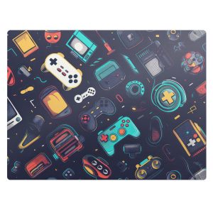 Mata ochronna pod krzesło – Retro gry wzory – 120×90 cm – Podkładka 608591 Mata ochronna pod krzesło – Retro gry wzory – 120×90 cm – Podkładka 608591