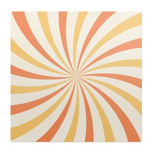 Mata ochronna pod krzesło – Wirujące pasy retro – 100×100 cm – Podkładka 608537 Mata ochronna pod krzesło – Wirujące pasy retro – 100×100 cm – Podkładka 608537