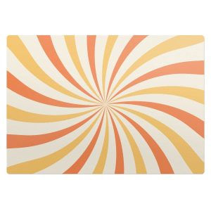 Mata ochronna pod krzesło – Wirujące pasy retro – 100×70 cm – Podkładka 608630 Mata ochronna pod krzesło – Wirujące pasy retro – 100×70 cm – Podkładka 608630