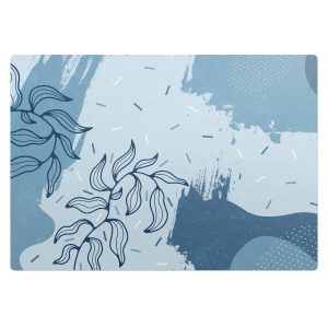 Mata ochronna pod krzesło – Wzór roślinny – 100×70 cm – Podkładka 608619 Mata ochronna pod krzesło – Wzór roślinny – 100×70 cm – Podkładka 608619