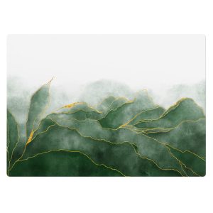 Mata ochronna pod krzesło – Zielone fale sztuki – 140×100 cm – Podkładka 608532 Mata ochronna pod krzesło – Zielone fale sztuki – 140×100 cm – Podkładka 608532