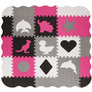 Mata piankowa 120×120 cm puzzle dla dzieci pianka EVA 373584 Mata piankowa 120×120 cm puzzle dla dzieci pianka EVA 373584