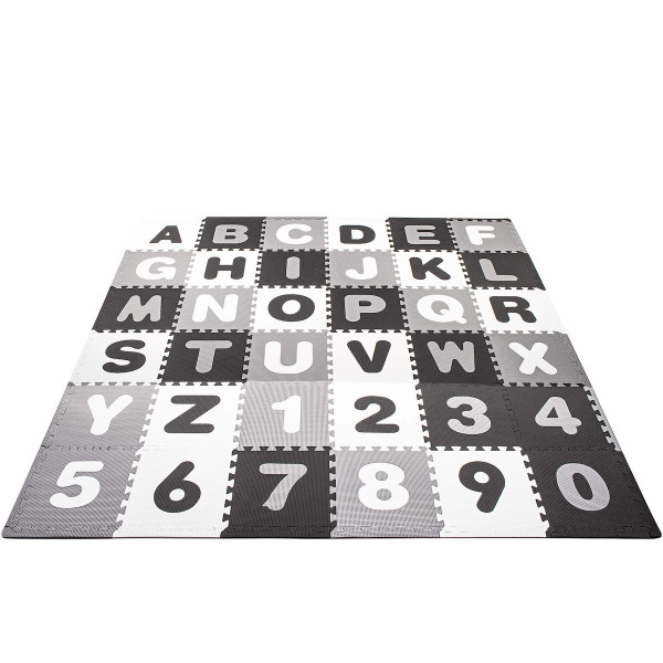 Mata piankowa alfabet, cyfry 175x175 cm puzzle dla dzieci 373149