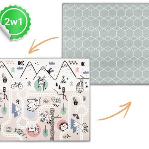 Mata piankowa edukacyjna dwustronna 180x150cm Nukido 283162 Mata piankowa edukacyjna dwustronna 180x150cm Nukido 283162
