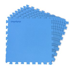 Mata piankowa pod basen 50x50cm 8szt. niebieska 287748