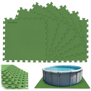 Mata piankowa pod basen 50x50cm 8szt. zielona 659639