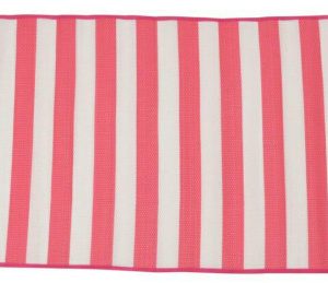 Mata plażowa 180x60cm z polipropylenu czerwona z wiązaniem 285073