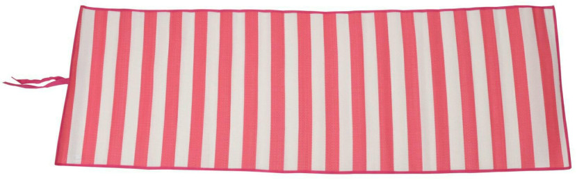 Mata plażowa 180x60cm z polipropylenu czerwona z wiązaniem 285073
