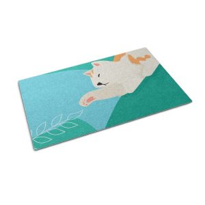 Mata pod drzwi 150×100 Kotek Zwierzęta urocza wycieraczka Tulup 1024369