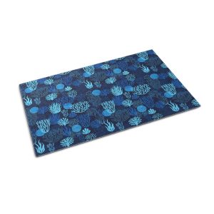 Mata pod drzwi 150×100 Niebieski Rafa Koralowa mata wejściowa Tulup 1024099