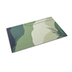 Mata pod drzwi 150×100 Pastelowe Zielenie delikatny wzór Tulup 1023880
