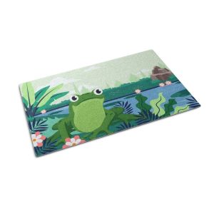 Mata pod drzwi 150×100 Żaba zabawny motyw wycieraczka wejściowa Tulup 1024765 Mata pod drzwi 150×100 Żaba zabawny motyw wycieraczka wejściowa Tulup 1024765