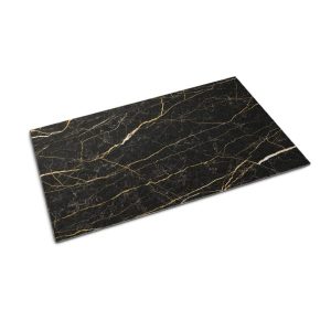 Mata pod drzwi 90×60 Czarny marmur luksusowa wycieraczka Tulup 1023982