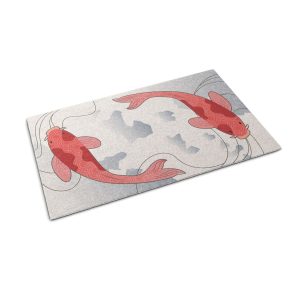 Mata wejściowa 60×40 Rybki Karpie japoński motyw wycieraczka Tulup 1024764 Mata wejściowa 60×40 Rybki Karpie japoński motyw wycieraczka Tulup 1024764