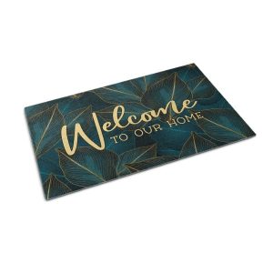 Mata wejściowa 90×60 Liście witamy zielona wejściowa mata Tulup 1023600 Mata wejściowa 90×60 Liście witamy zielona wejściowa mata Tulup 1023600