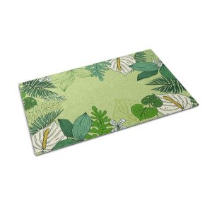 Mata wejściowa 90×60 Zielony Liście botaniczna wycieraczka Tulup 1024137 Mata wejściowa 90×60 Zielony Liście botaniczna wycieraczka Tulup 1024137