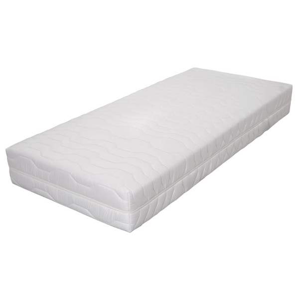 Materac Biały 120 x 200 cm Pianka vidaXL 317519