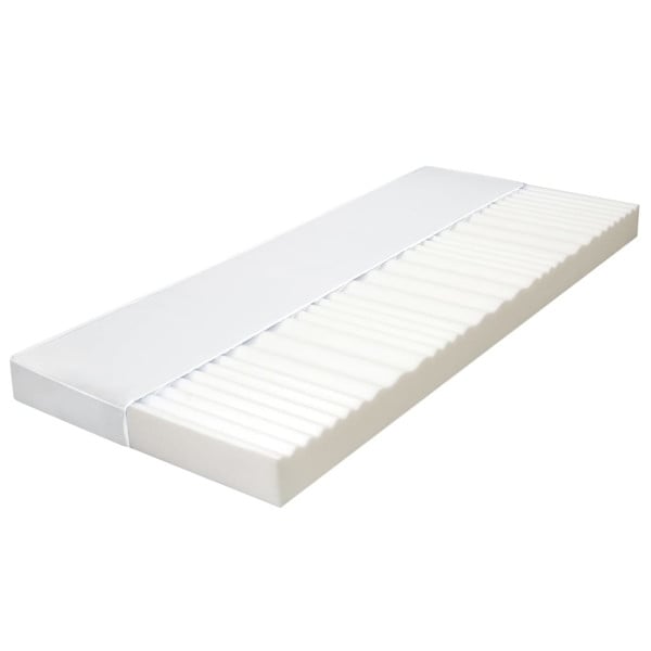 Materac Biały 120 x 200 cm Pianka vidaXL 317527