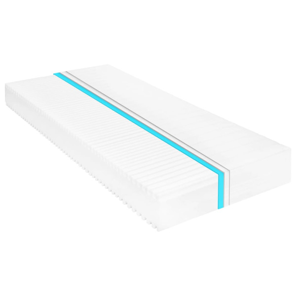 Materac Biały 120 x 200 cm Pianka vidaXL 317534