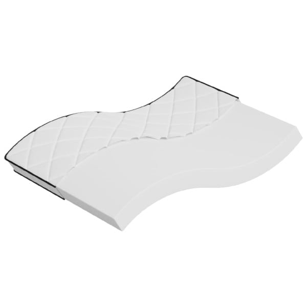 Materac Biały 140 x 190 cm Pianka vidaXL 414561