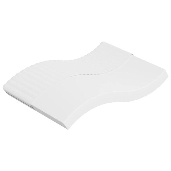 Materac Biały 140 x 190 cm Pianka vidaXL 414473
