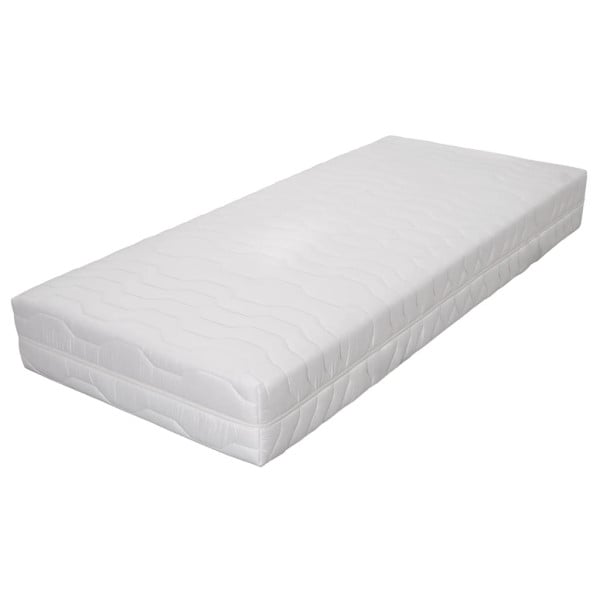 Materac Biały 140 x 200 cm Pianka vidaXL 317529