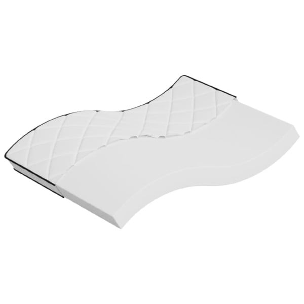Materac Biały 140 x 200 cm Pianka vidaXL 414440