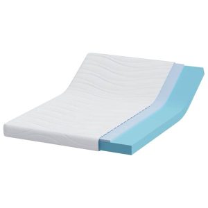 Materac Biały 160 x 200 cm Pianka 855640 Materac Biały 160 x 200 cm Pianka 855640