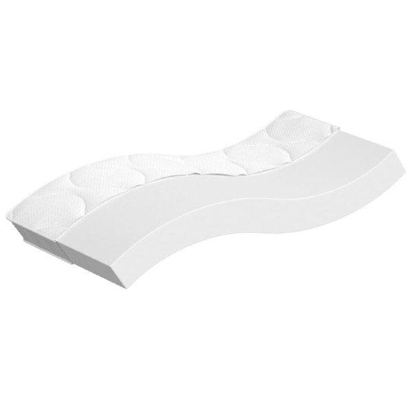 Materac Biały 90 x 190 cm Pianka vidaXL 414463