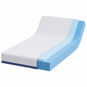 Materac Biały i niebieski 100 x 200 cm Pianka 855389