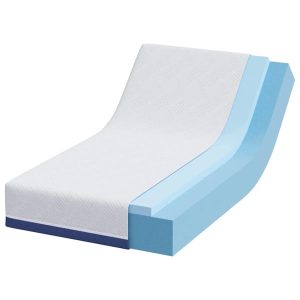 Materac Biały i niebieski 80 x 160 cm Pianka 855388 Materac Biały i niebieski 80 x 160 cm Pianka 855388