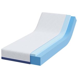 Materac Biały i niebieski 80 x 200 cm Pianka 855376