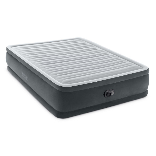 Materac dmuchany dwuosobowy Intex 64414ND welurowy z pompką 230V 781936