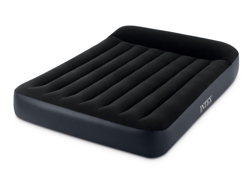 Materac dmuchany Intex dwuosobowy z pompką tłokową 191x137x25 cm 757055